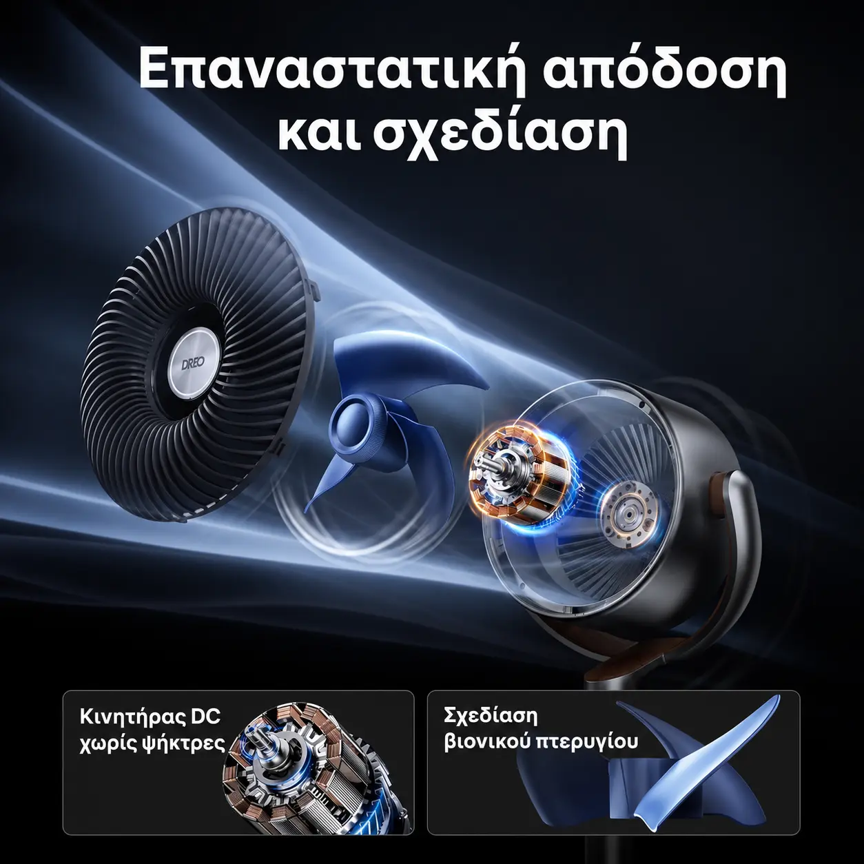 Ανεμιστήρας ψύξης DREO — αθόρυβη αερισμός — εικόνα 6